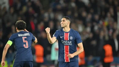 حكيمي يسجل أمام ريمس ويقود باريس سان جيرمان للتتويج بكأس فرنسا