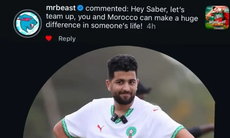 MrBeast يوجه دعوة تعاون لصانع المحتوى المغربي صابر الشاوني